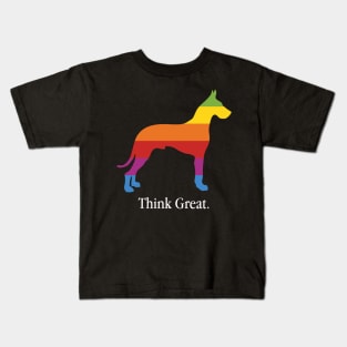 Think Great Dane - Dog Lover Dogs Kids T-Shirt